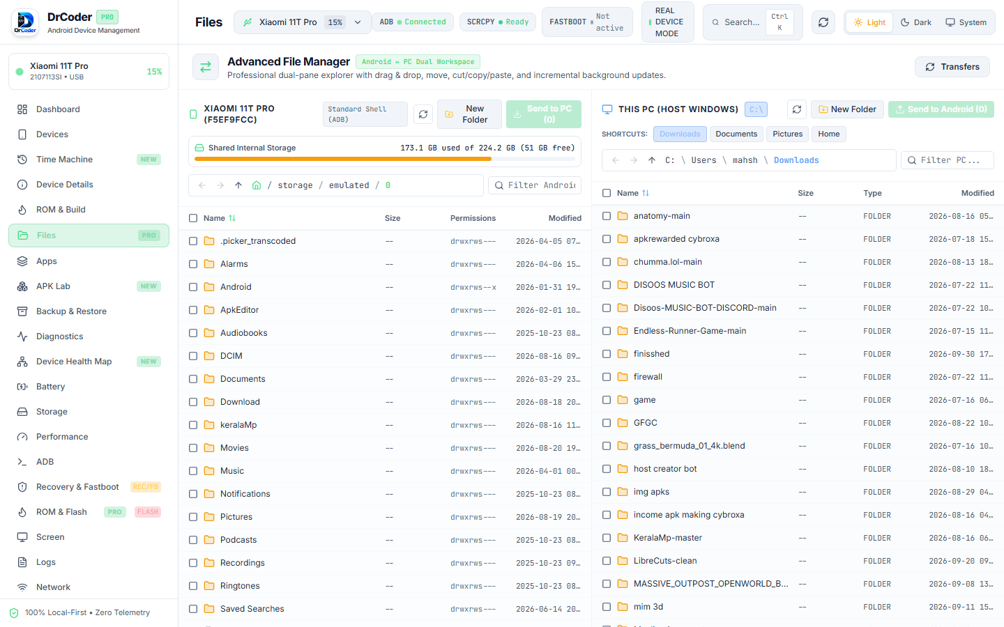 Advanced Two-Pane File Manager